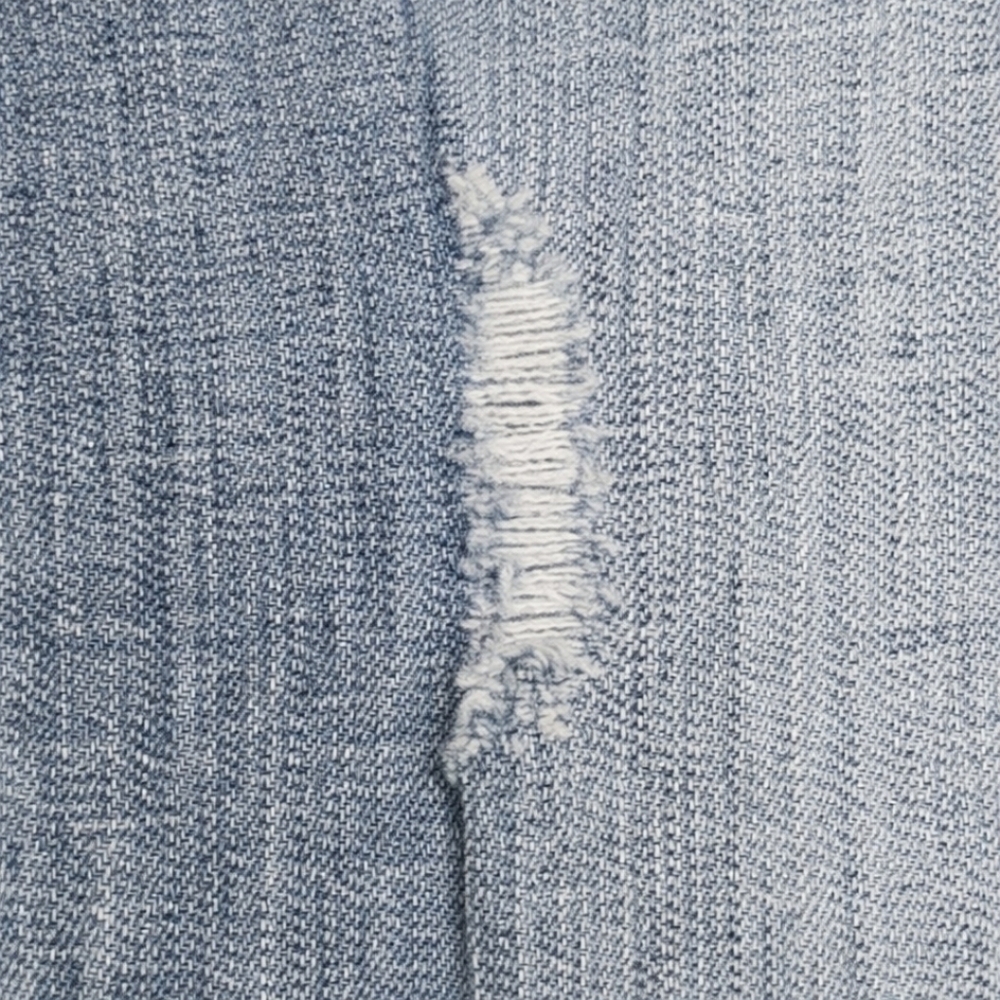 Lucky Brand Size 14/32 Blue Denim Straight Ankle Jeans Raw Hem NWT - Picture 6 of 15